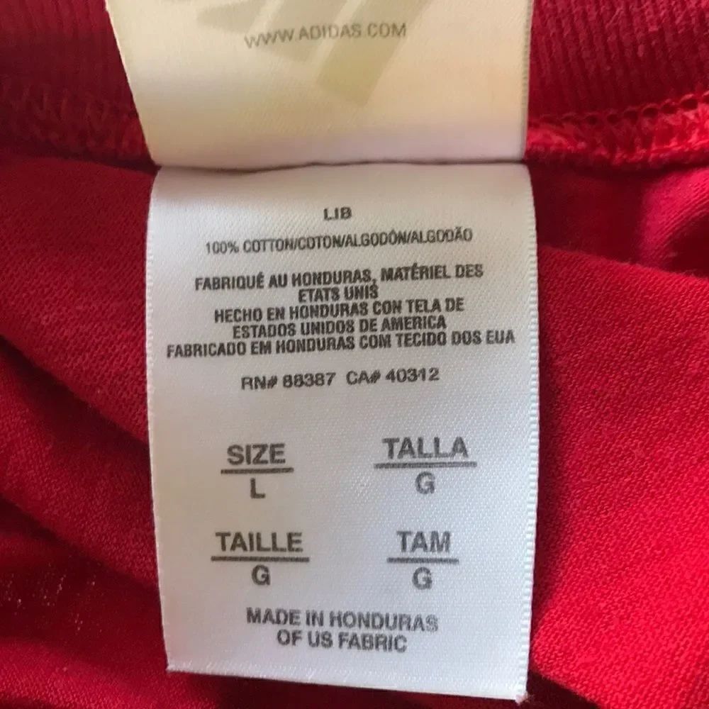 Adidas | Red Muscle Tee 🛍 - Picture 7 of 7